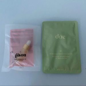 3/$25 💗 Hair Bundle: Gisou Honey Infused Hair oil & dae Monsoon Moisture mask